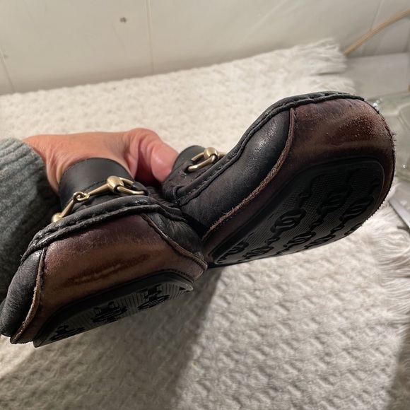 Gucci Horse Bit Driving Loafers Black & Brown Leather Protective Soles main image 9